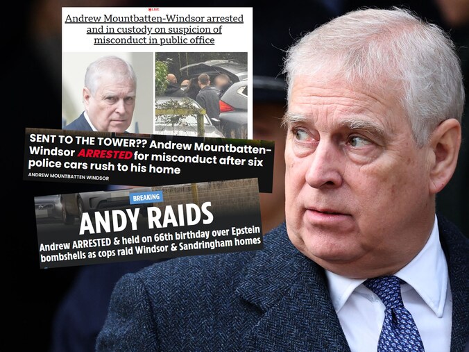 De pers in het Verenigd Koninkrijk pakt flink uit met berichtgeving over de opgepakte voormalig prins Andrew.