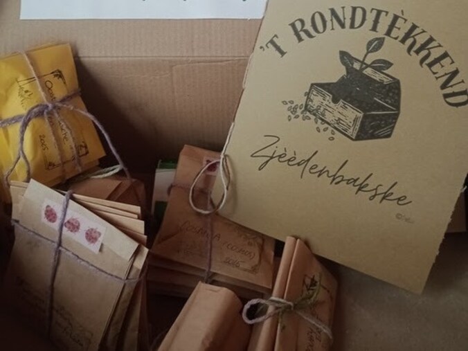 Olga organiseert in Laakdal een doorschuifactie voor plantenzaden. 