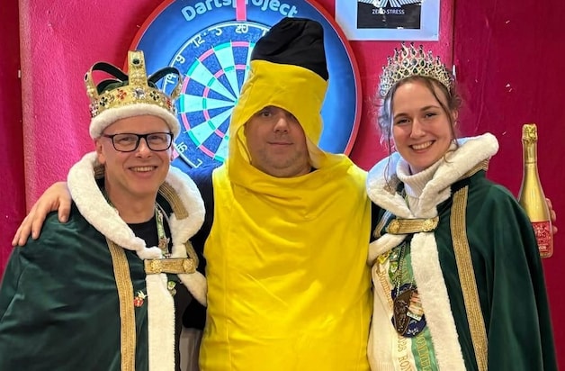 Deze banaan, Dimi Parent, won de prijs voor best verklede speler.