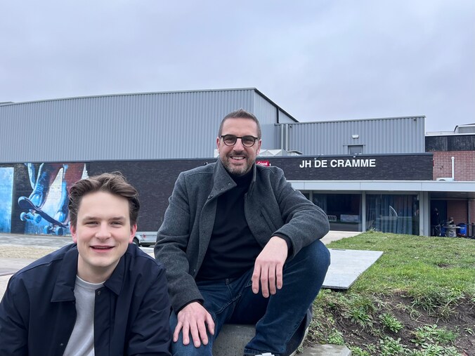 Gemeenteraadslid Thomas Rollier en schepen Carl Ivens