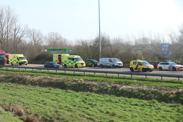 ongeval E17 Kalken