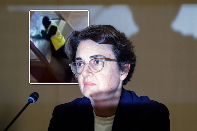 Laurence des Cars, de directrice van het Louvre, moet opstappen