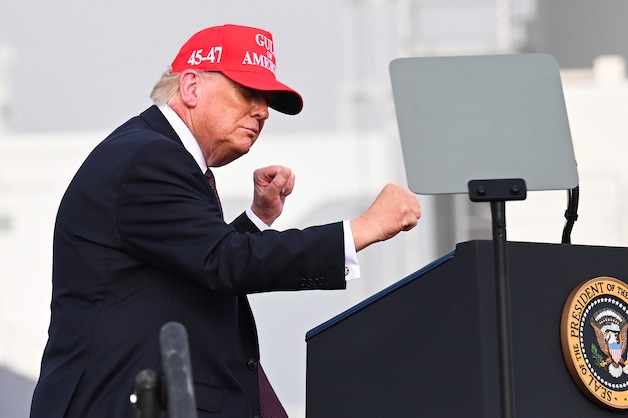 De Amerikaanse president Donald Trump. 