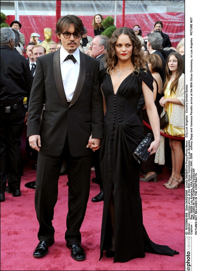 Johhny Depp en zijn ex Vanessa Paradis.