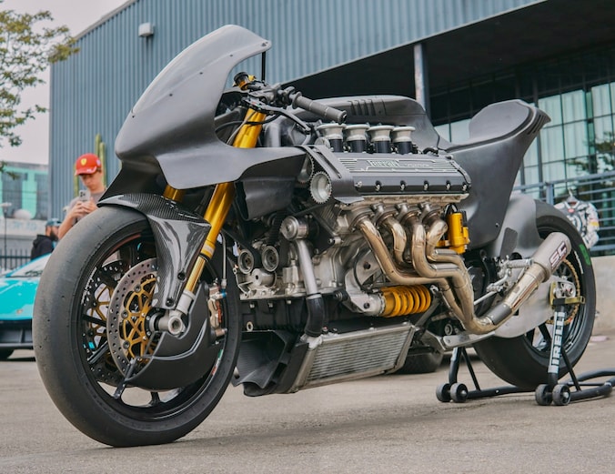 Ferrari V8 motorfiets.