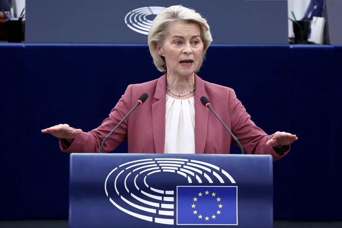 De Europese Commissievoorzitter Ursula von der Leyen.