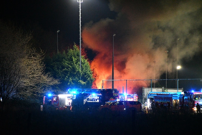 Brand in Kontich nabij het sportveld