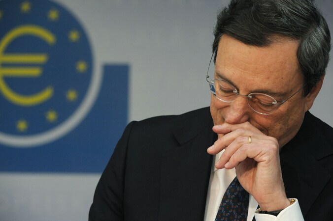 Mario Draghi, voorzitter van de Europese Centrale Bank.