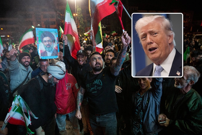 Iraniërs zijn de straat op gegaan na de aankondiging van het staakt-het-vuren.