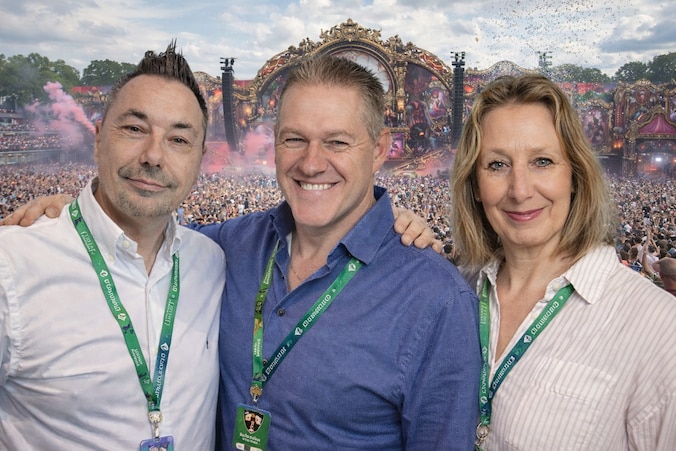 DJ Tom Cosyns, Guy De Clercq en Cathy Goyvaerts.