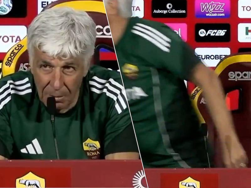 KIJK. Straffe beelden: Roma-trainer loopt plots in tranen weg uit persconferentie wanneer hij praat over... zijn ex-club