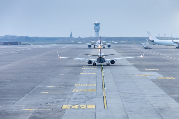 Illustration image. Airplanes at Zaventem airport. (29/03/22)
