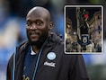 Wansmakelijk: fans van ex-club Inter laten zich van kleinste kant zien op titelfeest met opgehangen opblaaspop van Romelu Lukaku