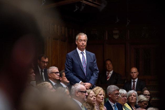 Nigel Farage, unfortunately from the right-wing populist party Reform UK. 