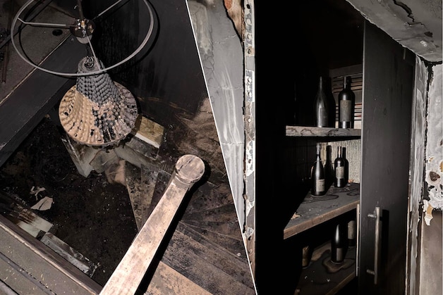 De brand liet een zwaar spoor van vernieling achter.