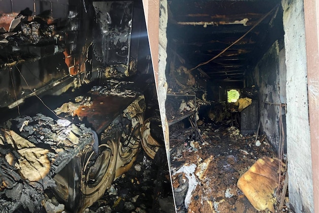 De brand liet een zwaar spoor van vernieling achter.
