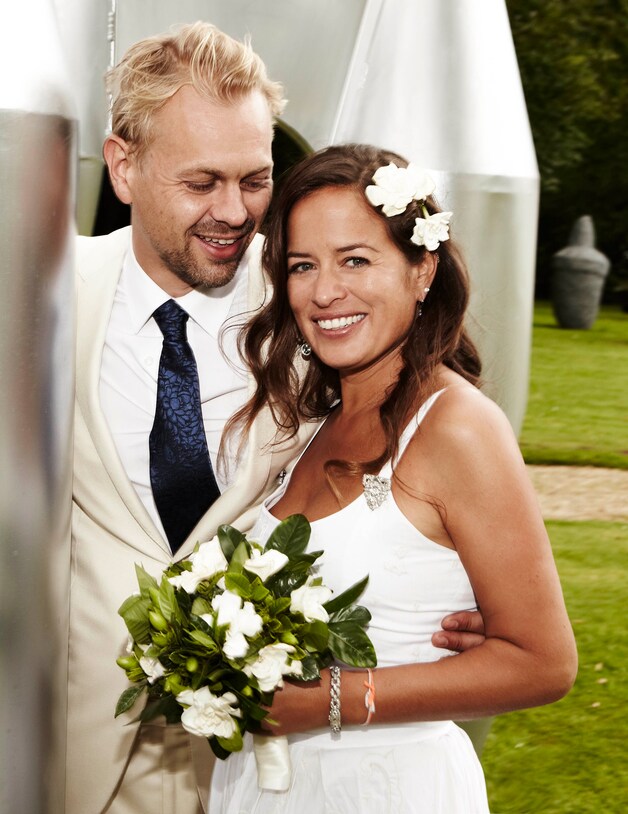 Jade met haar echtgenoot Adrian Fillary.