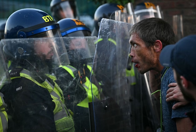 The protest in Southampton was fierce.