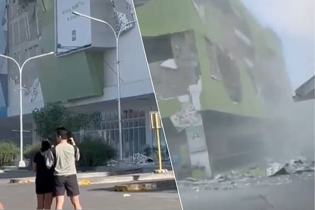 Images of damaged buildings in the city of General Santos in Mindanao, an island of the Philippines. (08/06/26)