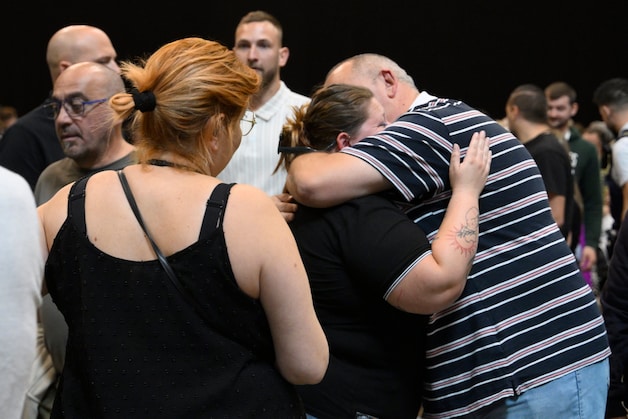 Relief from the relatives of the victims.