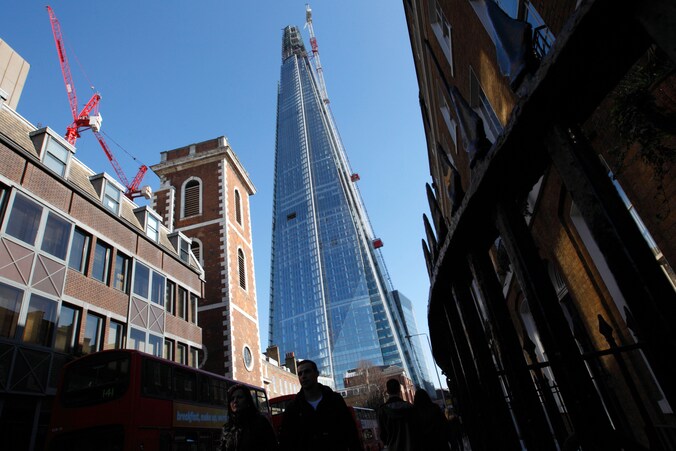 Wolkenkrabber 'the Shard' in Londen.