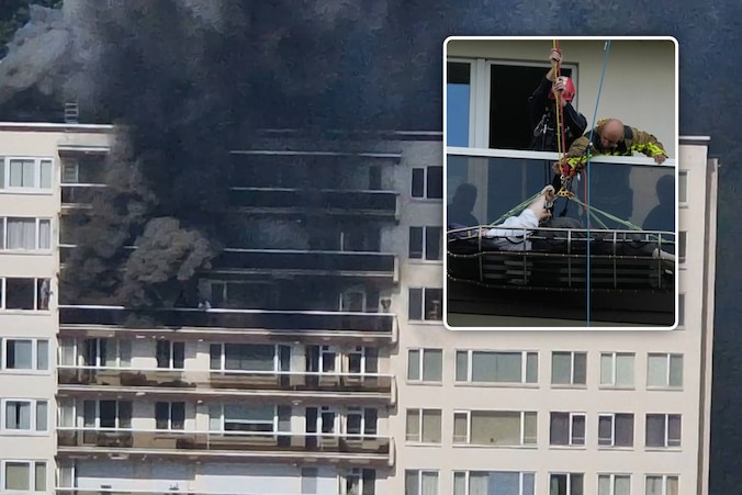 IN BEELD. Zware brand in appartementsgebouw op Linkeroever eist zeker vijf  levens: bekijk hier de beelden van een bewogen dag | Nieuws | HLN.be