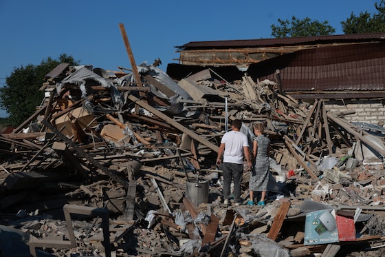 Schade na Russische aanvallen in Zaporizja.