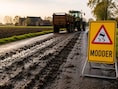 Gemeente waarschuwt voor modder op de weg: “Pas je snelheid en rijstijl aan”