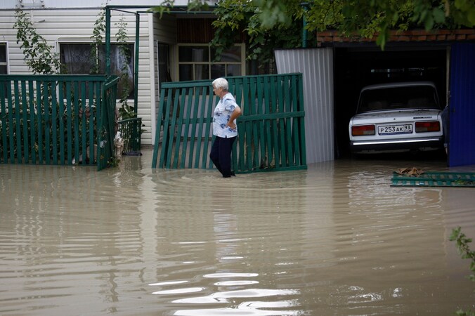 Archiefbeeld overstromingen in Rusland.
