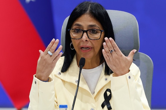 De Venezolaanse interim-president Delcy Rodríguez