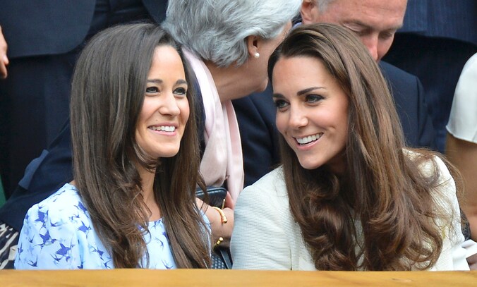Pippa Middleton met haar zus Kate.