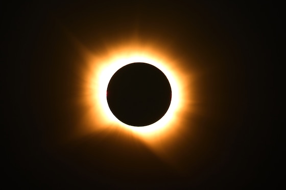 Totale zonsverduistering in Spanje.