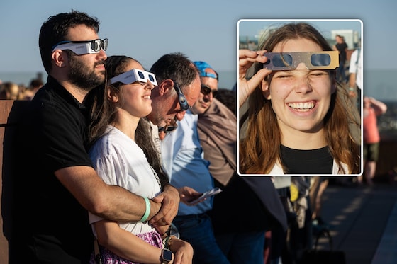 Inzet: Onze reporter, Islinde Tuerelinck keek naar de eclips bij het MAS in Antwerpen.