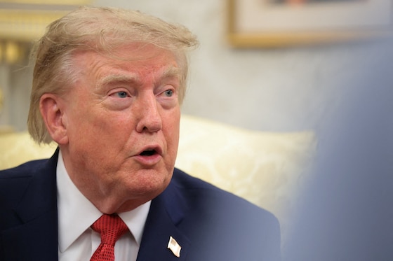 De Amerikaanse president Donald Trump. 