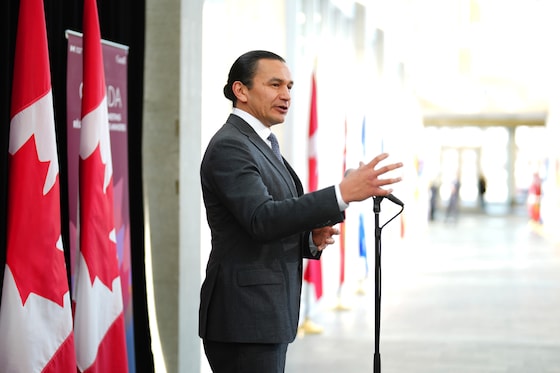 Archiefbeeld. Premier van Manitoba, Wab Kinew in Ottowa. (15/01/25)