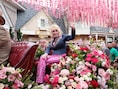 Dolly Parton in haar eigen pretpark Dollywood, in 2024.
