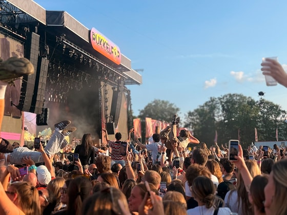 Crowdsurfen tijdens Zara Larsson
