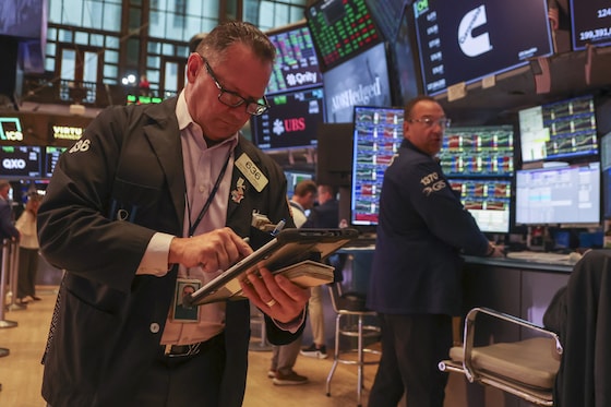 De aandelenbeurs in New York.