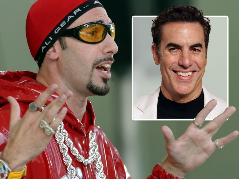 Ali G is een karakter van de Britse komiek Sacha Baron Cohen (inzet).