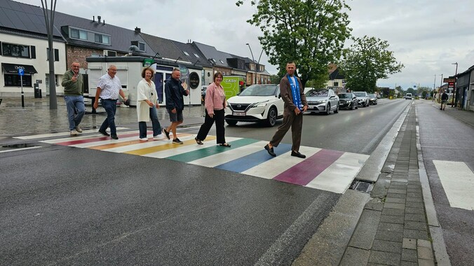Berlaar opens new rainbow crosswalks as a symbol of inclusivity