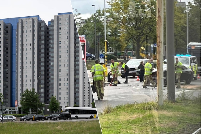 Stevige klap in de Kolonel Silvertopstraat: twee auto's zwaar ...