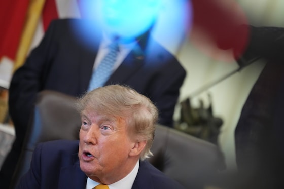 De Amerikaanse president Donald Trump.