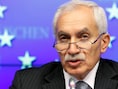 Cypriotisch minister van Financiën, Vassos Shiarly.