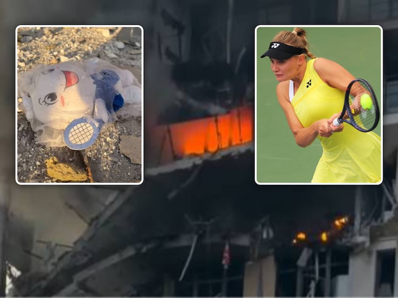 Knuffelbeer met racket onder puin als aangrijpend detail: appartement van Oekraïense tennisster compleet verwoest na Russische raketaanval