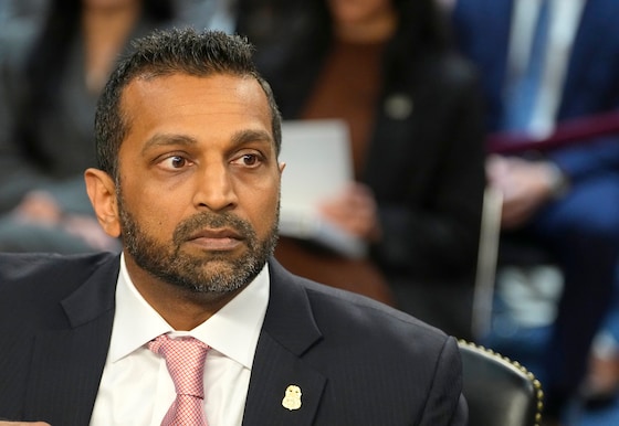 Archiefbeeld. FBI-directeur Kash Patel in Washington. (15/09/26)