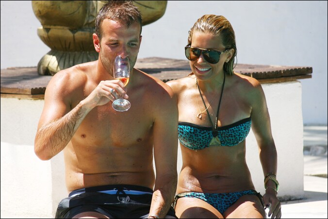 Sylvie en Rafael toen er schijnbaar nog geen vuiltje aan de lucht was.