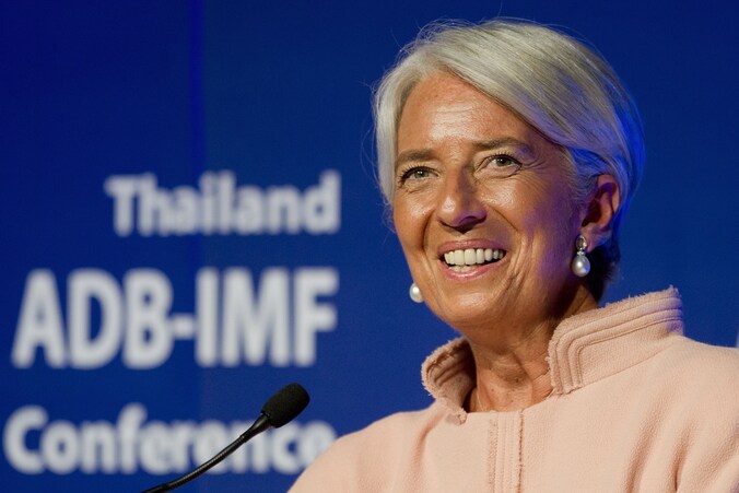 Christine Lagarde op 12 juli in Bangkok.