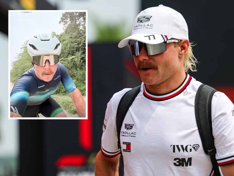 Van de ene GP naar de andere: F1-coureur Valtteri Bottas legt ruim 300 kilometer tussen Maleisië en Singapore af... met de fiets