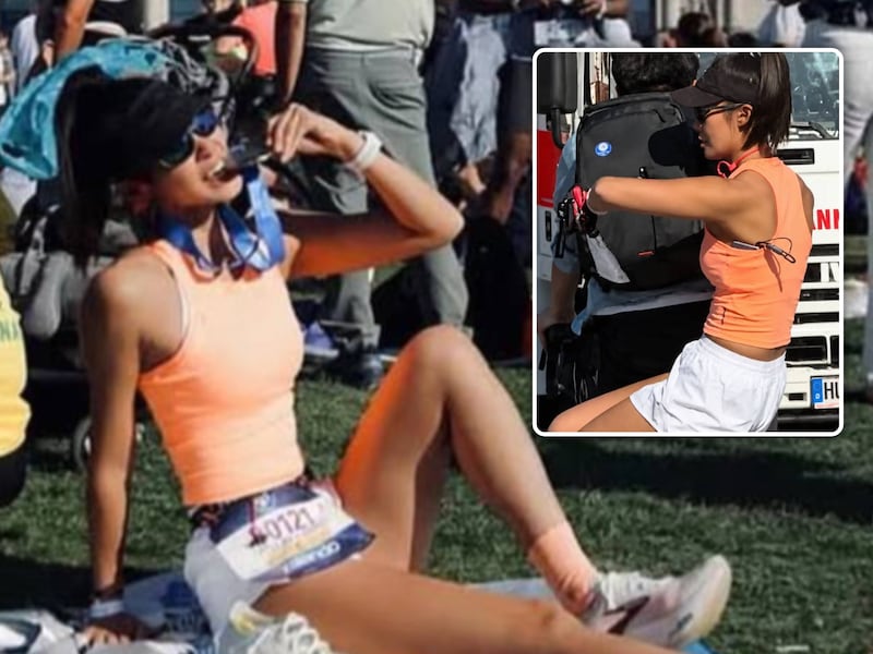 Influencer poseert fier met medaille na marathon van Berlijn, tot uitlekt hoe ze écht aan de finish raakte