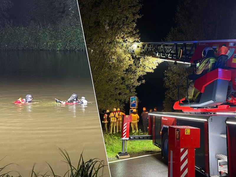 Auto belandt in kanaal in Avelgem: bestuurder zwemt zelf naar oever